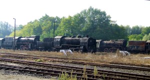 A sad row of discarded locos