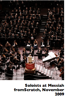 Soloists at Messiah from Scratch, November 2009