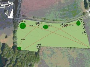 Plan of the four hole course